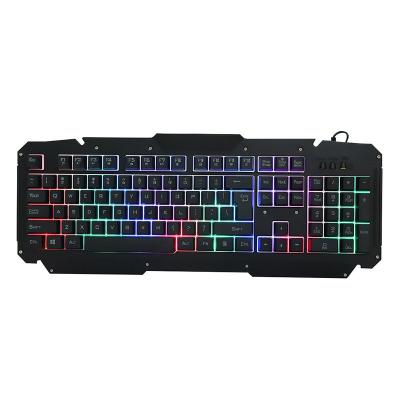 China 104-Key Metal Plug-and-Play Black Panel and Bottom Case Gaming Plastic Waterproof Cable Keyboard for sale