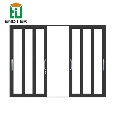 China Modern Electric Soundproof Contemporary White Aluminum Interior Silent Room Dividers Sliding Door for sale