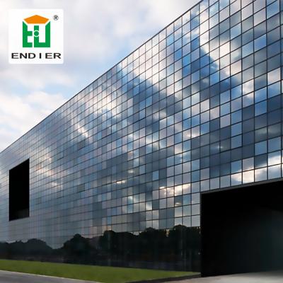 China Metal Screen Facade Architecture Curtain Wall Facade Building Manufacturers Commercial Construction Structural Glass Porcelain for sale