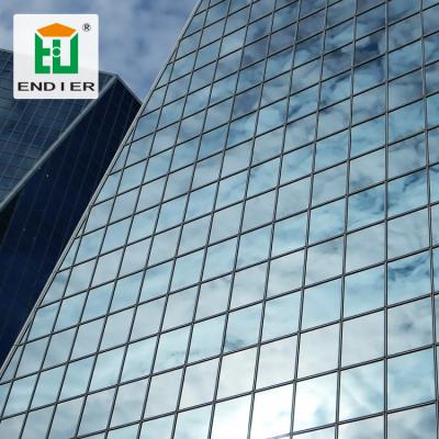 China Aluminum Curtain Walling Commercial Building Glazing Systems In Glass Wall Structural Facade Cladding Systems for sale