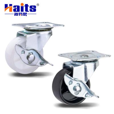 China Factory Price Modern Heavy Duty PVC Low Profile Threaded Stem Casters for sale