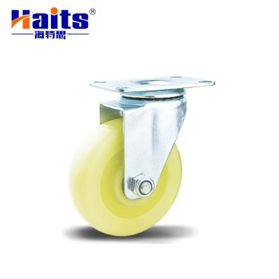 China Industrial Furniture Fit Home Office Rotating Type Double Axle PP Iron Caster Wheel for sale