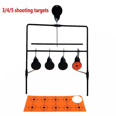 China Hunting Playing Practice Traning Tactical Adjustment Targets 5 Rotating Air Gun Rifle Shooting Metal Aim Fixed For Hunting Game Practice Traning for sale