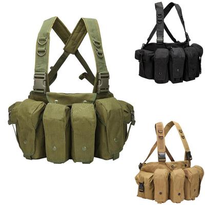 China With Magazine Pouch Military Camouflage Hunting Vest Wargame Body Molle Armor Chest Rig Magazine Hunting Tactical Vest for sale