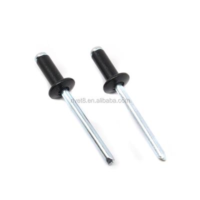 China ALUMINUM WITH STEEL Colored STEM Head Aluminum Blind Rivet Nail Head Rivets Blind Rivets for sale