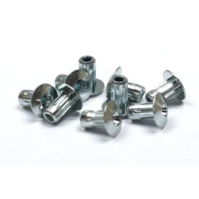 China Steel factory steel quick rivet speed button head rivet for sale