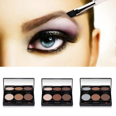 China Private Label 3 Colors Waterproof Eyebrow Powder Pressed Waterproof Long Lasting Tint Brow Gel Shape Powder for sale