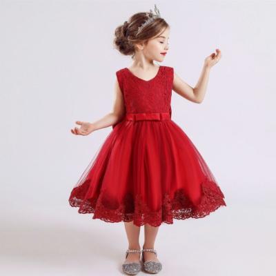 China Dry cleaning embroidery dress dresses for girl age 1-5 years old hot sale boutique girl clothing for sale