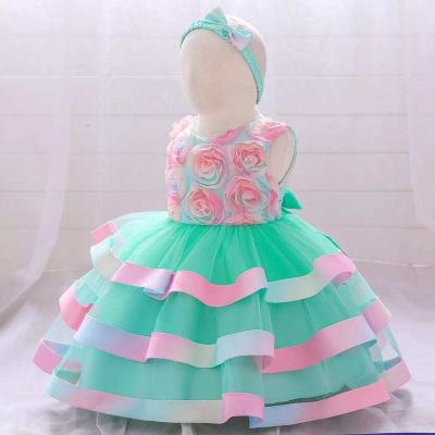 China Fashion Design Ball Gown Baby Party Kids Dry Cleaning With Bowknot Princess Dresses for sale