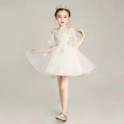 China High Quality Baby White Lace Weddings Bridesmaid Dress Dry Cleaning Long for sale