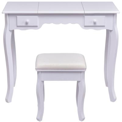 China Modern Desk Foldable (Other) White Dresser Adjustable With Mirror for sale