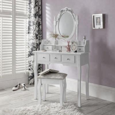 China (Others) Modern Adjustable Large Capacity Cheap White Dressing Table Designs for sale