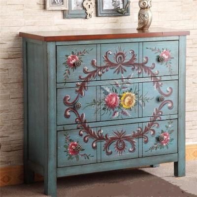 China (Other) Adjustable Antique Wood Drawers Drawer Storage Dresser Chest for sale