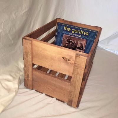 China Vintage Solid Record Holder Box Wooden Case for sale