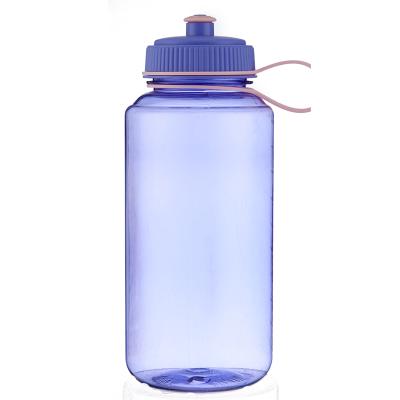 China Sustainable 1000ml Leak Proof Portable Sports Eco-Friendly Tritan Material Plastic Bottle Water FREE for sale