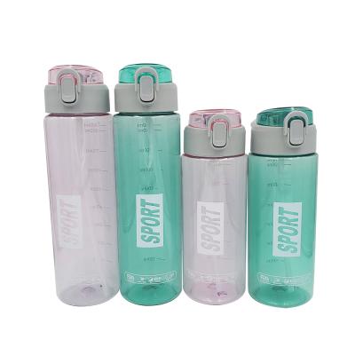 China 2020 Sustainable Plastic Flip Straw Drinking School Bpa Free Kids Water Bottle With Cute Straws For Cartoon Print for sale