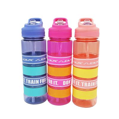 China Sustainable Drinking Plastic BPA Free Tritan Straw Eco Friendly Hydrogen Sports Free Custom Water Bottle With Logo for sale