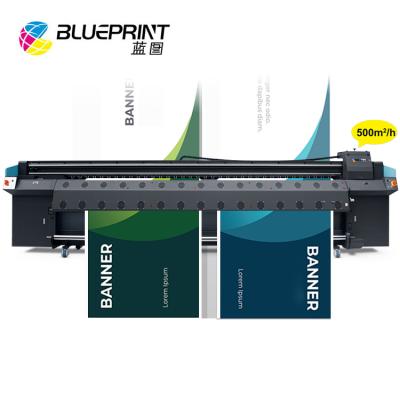 China Best Advertising Price Indoor Outdoor CMYK Flex Banner Large Format Printer 5m Solvent Printer With KM512i Printhead for sale