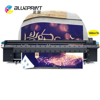 China Indoor Outdoor Advertising High Precision 5m Solvent Ink With KM512i KM1024i 30pl Printhead Printing Machine for sale