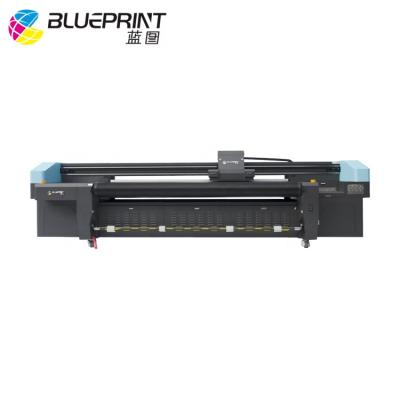 China Hotels High Accuracy Hybrid Roll 3.2m UV Printer For Glass Metal PVC for sale