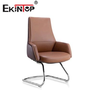 China Ekintop free sample popular judge chair paulistano leather revolving chair for sale