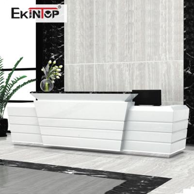 China Ekintop Standard Size Customized Modern Popular Reception Desk for sale