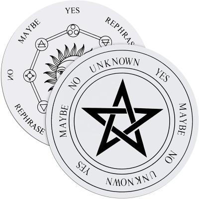 China Europe 2 Sets of Alice's Sacred Divination Panels, Wooden Cutouts with Stars, Sun and Moon Signs (Black and White) for sale