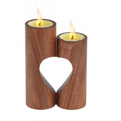 China Wooden Candlestick Wedding Safe Decoration, Home Furnishing, Mood Party Decoration Lighting Candlestick Crafts for sale