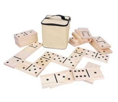 China Eco-friendly Material Giant Domino Game, Large Outdoor Wooden Family Game, Big Fun 28 Set Garden Lawn Game With Tote Bag for sale