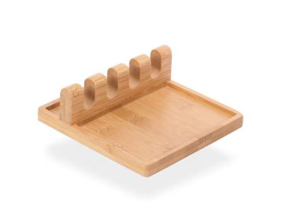 China High quality Europe bamboo four-spoon rack mount, suitable for spoons, teaspoons and other tableware for sale