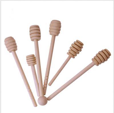 China Honey Spoon Stick Wooden Honey Spoon Viable Stirring Stick Honey Jar Coffee Milk Tea Safety Stirring Stick Supplies Kitchen Tools for sale