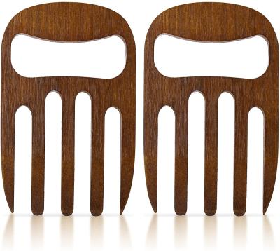 China Sustainable Wooden Salad Server, Curved Design Serving Hand, Salad Kitchen Tools (2 Pieces) for sale