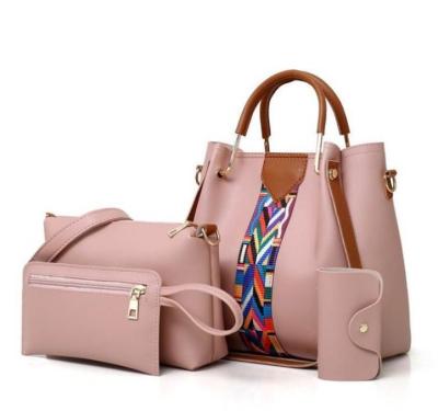 China Hot Sale Fashion Cheap Price Lady Handbag Women Bag Sets PU Handbags 4 Pcs In 1 Set for sale