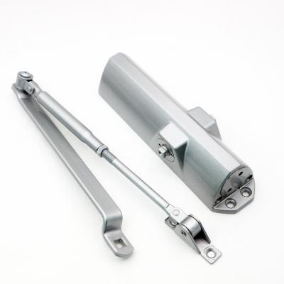 China Heavy Duty Aluminium Automatic Door Closer Ferme Porte Automatique met zilveren drukwerk Te koop