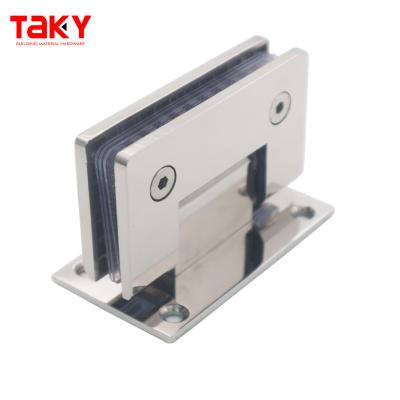 China 560g Chrome Plated Wall to Glass Hinge Sliding Shower Door Hinge for 8-12mm Glass for sale