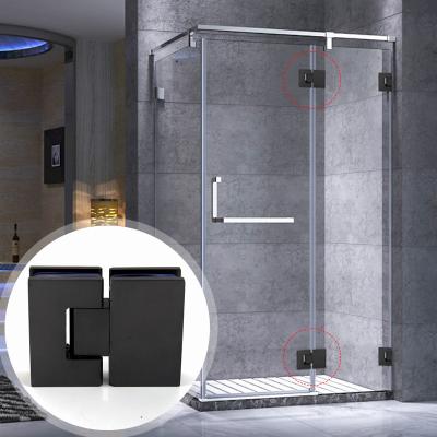 China Enhance Your Shower Experience with Satin Steel 180 Degree Glass to Glass Door Hinge for sale