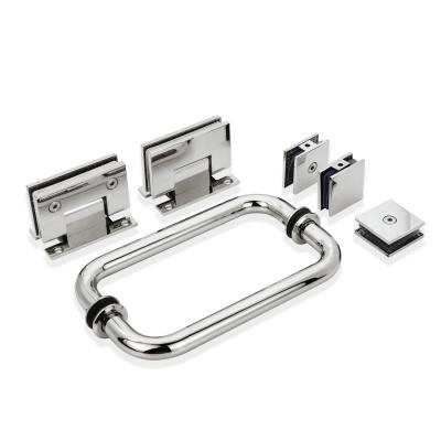 China Long Life Square 90 Degree Stainless Steel Polishing Soft Close Shower Screen Glass Pivot Door Hinges for sale