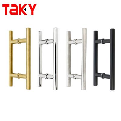 China European Style Stainless Steel Tempered Glass Gold Pull Handle for Modern Door Window for sale