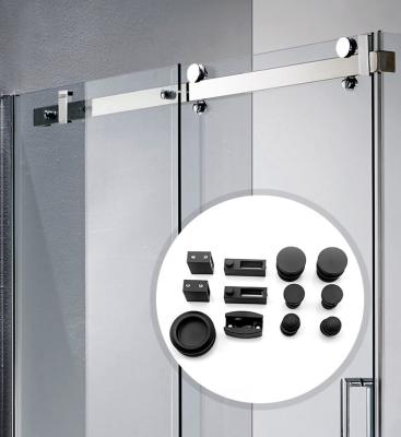 China Sliding Glass Door Fittings Set for Hotel Shower Enclosure Frameless Glass Barn Door for sale