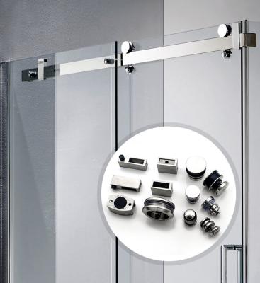 China 304 Stainless Steel Glass Hardware for Modern Barn Door Shower Frameless Design Style for sale