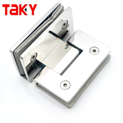 China 90*55mm Stainless Steel/Zinc Alloy Wall to Glass Hinge Sliding Sauna Glass Door Shower Hinge for sale