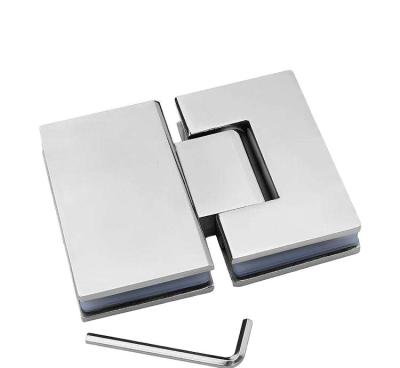 China Stainless Steel 304 Door Window Hinges with Matt Black Finish 180 Degree Glass Clamp for sale