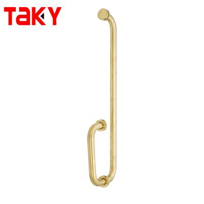 China SS 304 Stainless Steel Single Glass Door Pull Handle for Steel Interior Sliding Door for sale