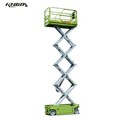 China 2 Front-wheel Steering Scissor Lift Platform Height 8.1M 24V DC MEWP for sale