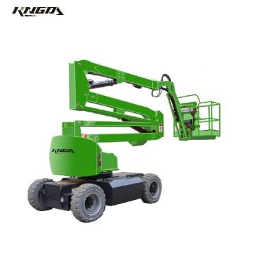 China ​MEWP Electrical Articulating Boom Lift 4WD 12V Max Working Height 28m for sale