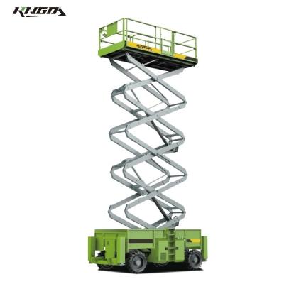 China AWP Rough Terrain Scissor Lift Wheelbase 2.86m Traceability 50% for sale