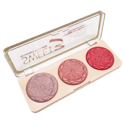 China Amazon Hot Selling Waterproof Powder Waterproof To Blush Affordable Palette Makeup Palette In Multiple Colors for sale