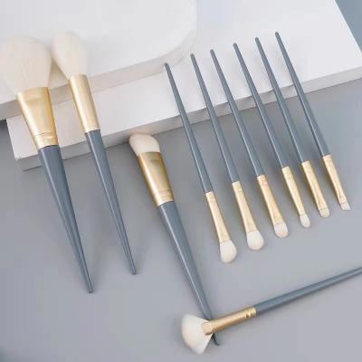 China Smudge Brush Blush Eyeshadow Eyebrow Sweep Vegan 5 Piece Wholesale Private Label Luxury Makeup Brush Set L0963 for sale