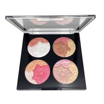 China New Hot Sale Sunscreen Powder Makeup 4 Waterproof Contouring Palette Waterproof Affordable Shades Contouring Palette for sale