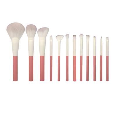 China Wholesale Clean Stain Brush Factory Custom High Grade Synthetic Wood Handle Hair Makeup Brush Set Brand Wooden Handle Makeup Brush for sale